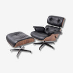 Eames Lounge Chair & Ottoman - Walnut Wood | Chocolate Brown