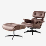 Eames Lounge Chair & Ottoman - Walnut Wood | Chocolate Brown