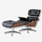 Charles and Ray Eames Lounge Chair & Ottoman - Rosewood & Tan Brown