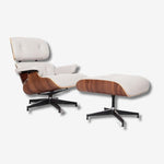 Eames Lounge Chair & Ottoman - Walnut Wood | Chocolate Brown