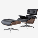 Eames Lounge Chair & Ottoman - Walnut Wood | Chocolate Brown