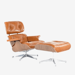 Eames Lounge Chair & Ottoman - Walnut Wood | Chocolate Brown