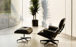 Charles Eames Lounge Chair Replica - Ebony Ash Wood | Black Leather