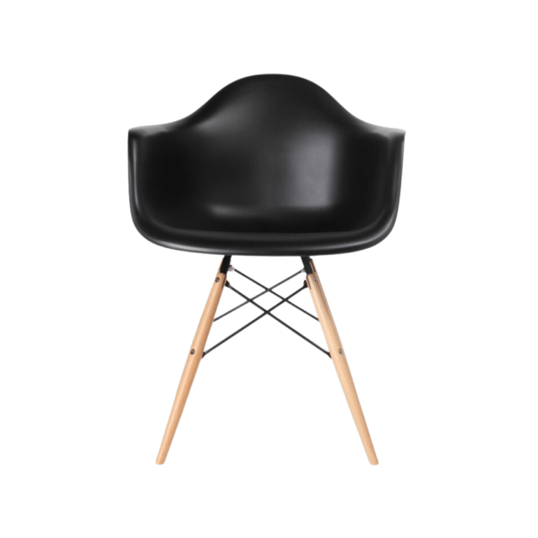 Modern Black Dining Chairs | Eames DAW Armchair