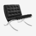 black-barcelona-chair-replica Black Barcelona Chair - Replica