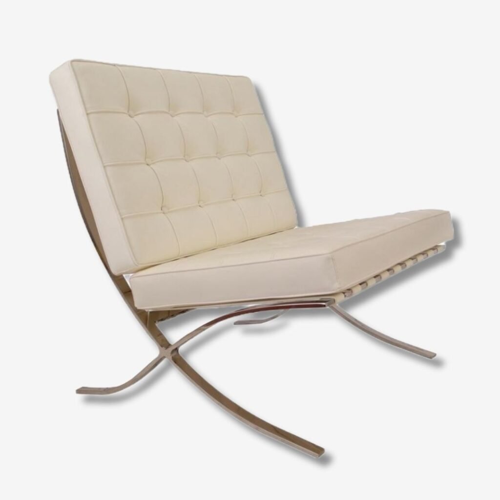 Cream Barcelona Chair - Replica