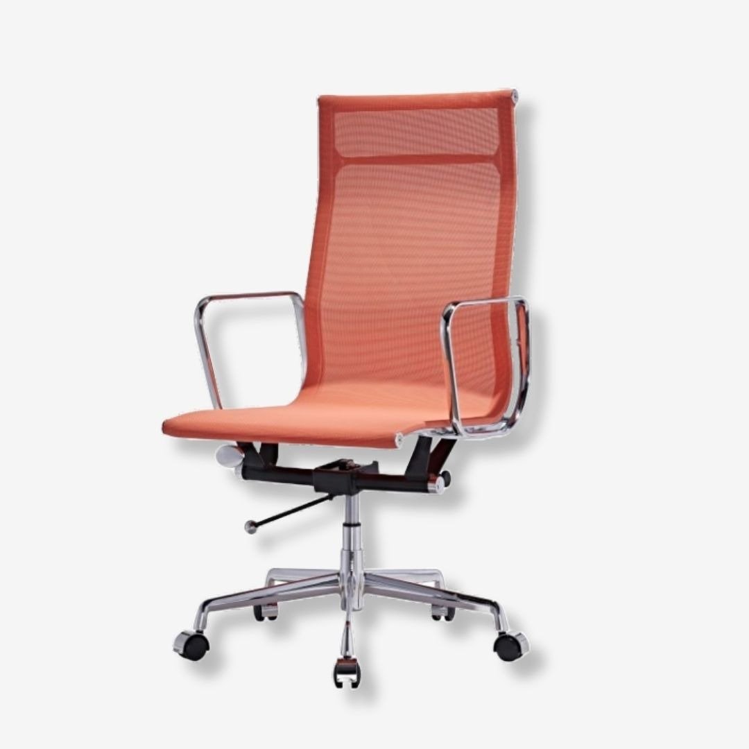 Eames High Back Mesh Office Chair Orange | Modern EA 119