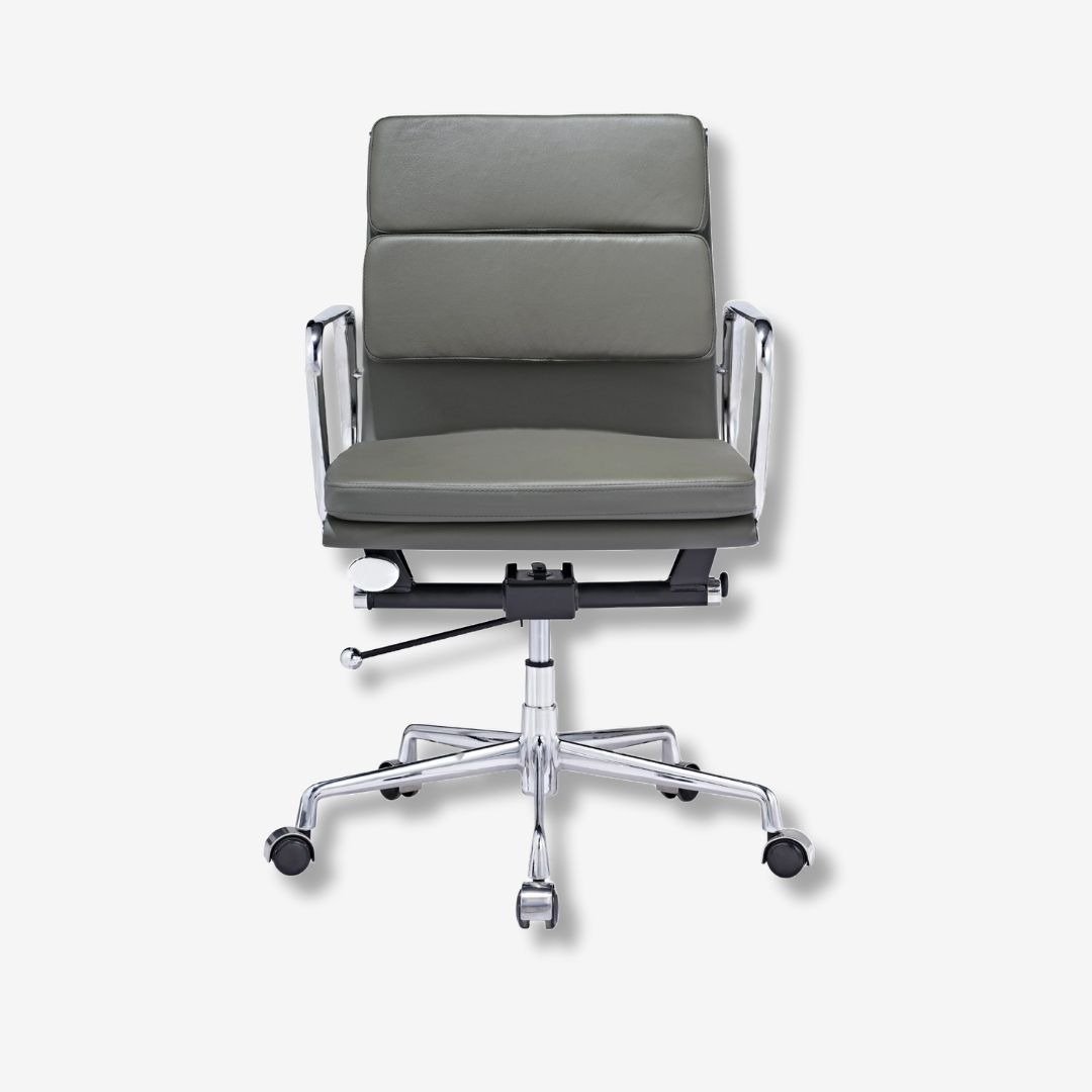 Eames EA217 Soft Pad Office Chair – Elegant Dark Grey Comfort