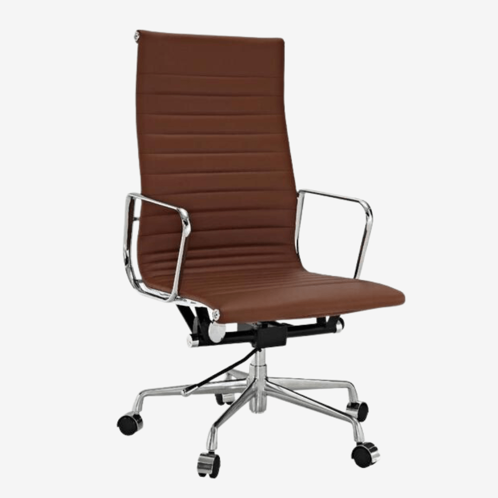 Chocolate Brown EA119 High Back Office Chair Australia 20%Off